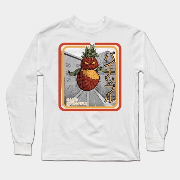 Giant Kaiju Pineapple Long Sleeve T-Shirt by W.Pyzel